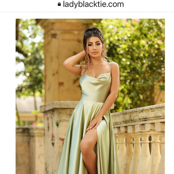 lady black tie lottie gown